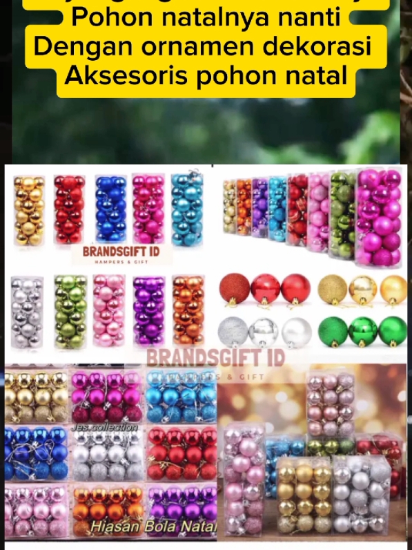 Aksesoris pohon natal #Natal #aksesorisnatal #fyp 