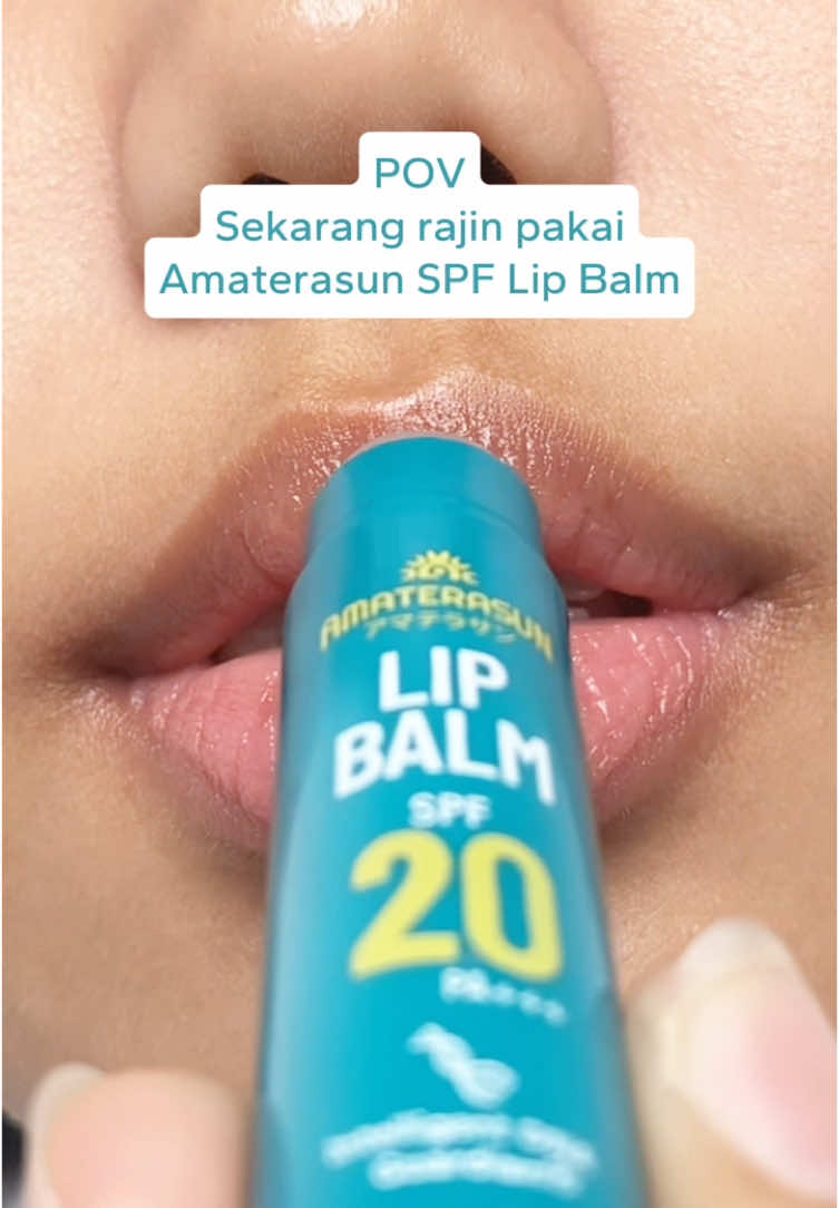 Hayoo siapa yg suka kelopekin bibir 👀 No ya sunnies! mulai sekarang rawat bibir kamu pakai Amaterasun SPF Lip Balm 🙌‼️ #SPFspecialist #Amaterasun #RealSPF #Sunscreen 