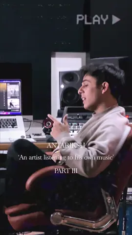 ‘Antariksh’ is one of the most challenging yet fun songs I have worked on. (Out on all platforms!) #anuvjainmusic #indieartists #studiosession #hindirap #antarikshanuvjain 