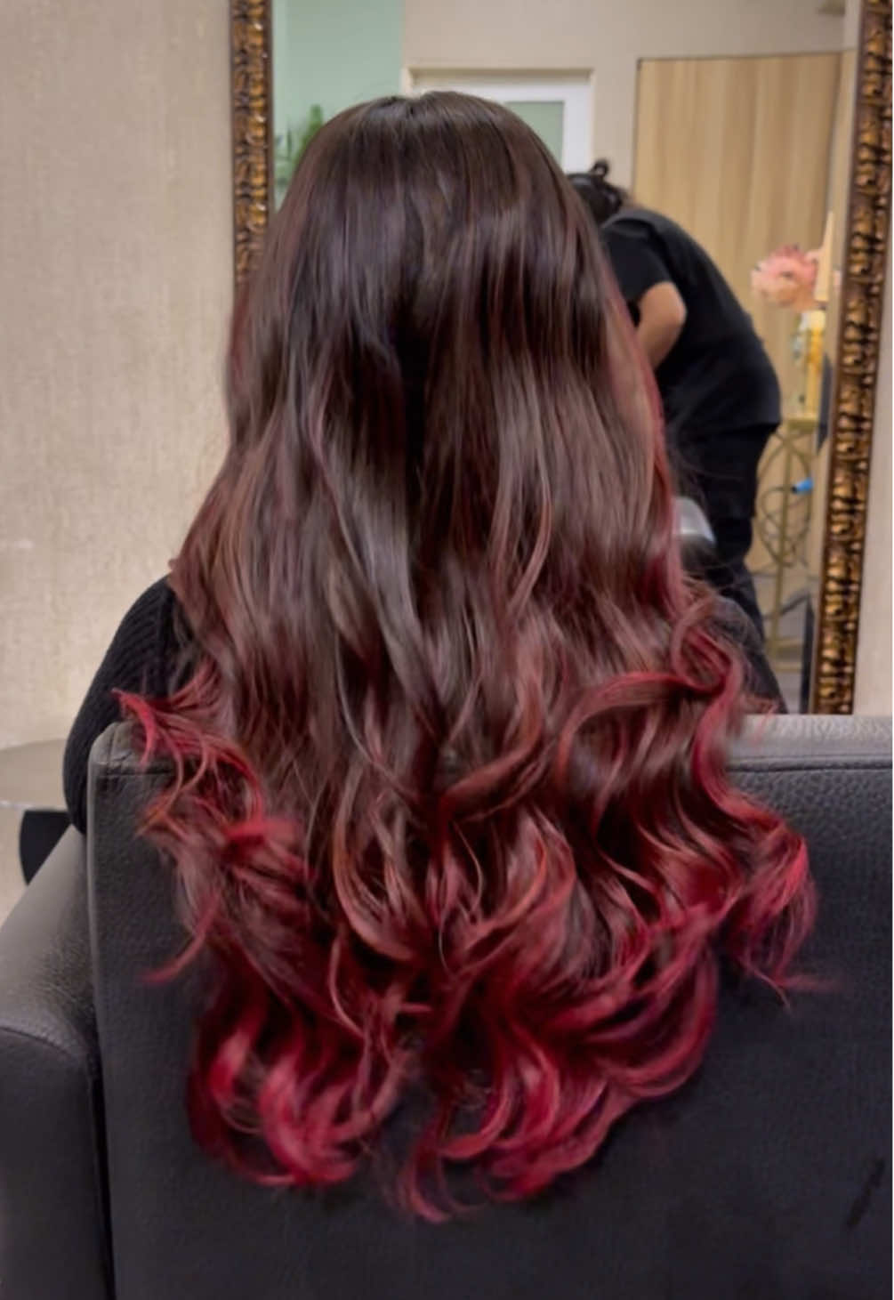 This Copper Brown Red two tone balayage! Absolutely Stunning!✨🥰 - Location 📍 “Hairbae Salon JB” (Restaurant & Salon) ✨Tap link on bio for appointments✨ #hairbae #hairlife #hairstyles #haircolour #hairideas #haircut #layeredhaircut #layercut #hairtips #indian #indianhsirstyles #indianhairstylist #indianwedding #indiancommunity #indianfood #hairfashion #hairhighlights #fringecut #makeup #indianmakeup #indianmakeupartist #indiancommunity #india #haircut #jbhairsalon #curlyhair #tiktok #tiktokmalaysia 