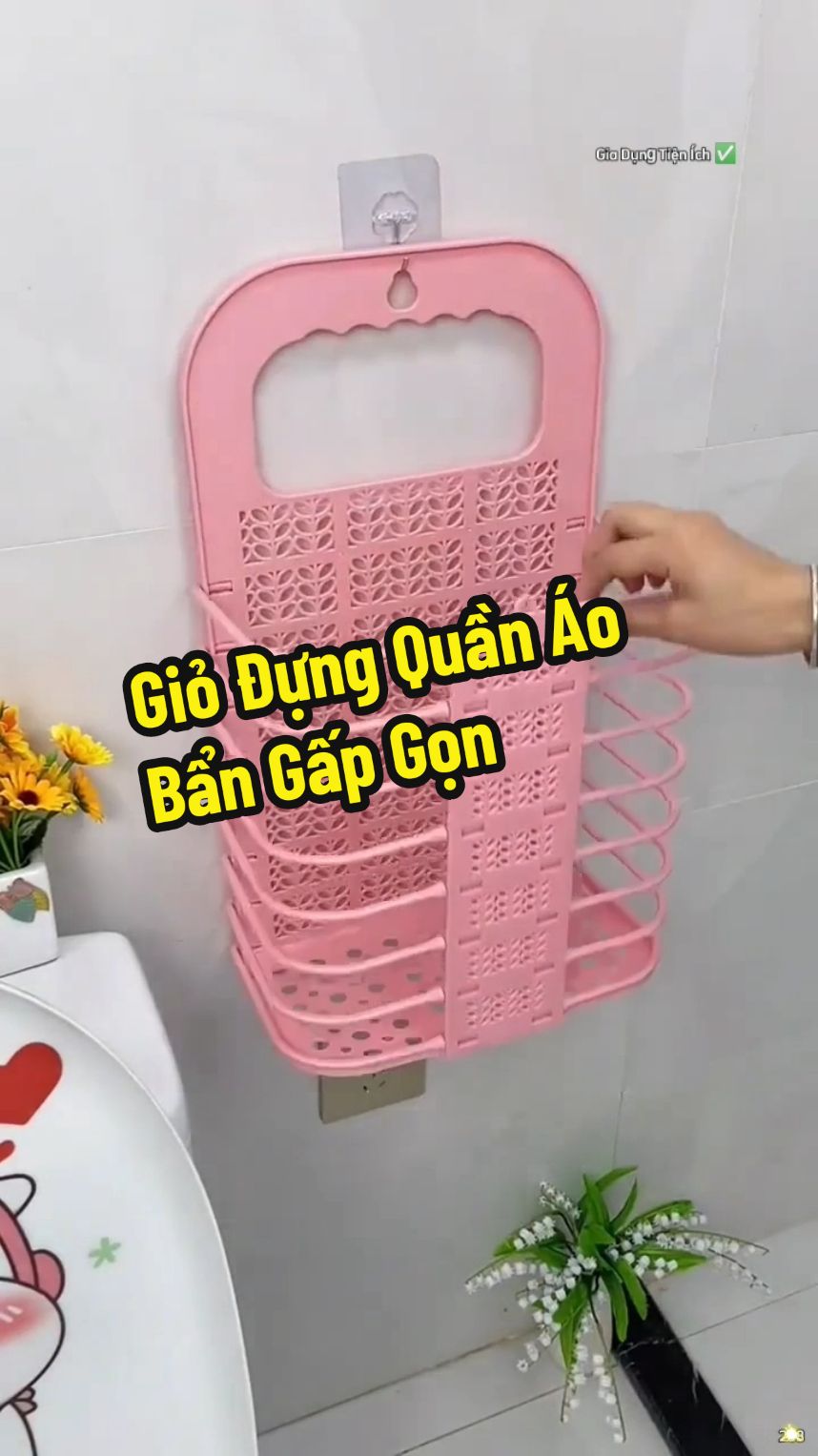 Trả lời @hng62744 Giỏ đựng quần áo bẩn có thể gấp gọn #reviewdogiadung #giadungtienich #giadungthongminh #giodungquanaogapgon 