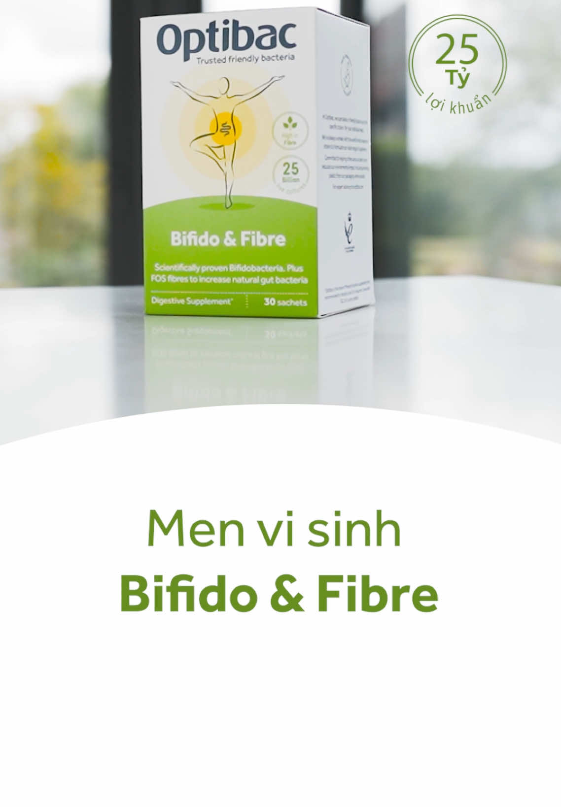 Optibac Bifido & Fibre - Lợi khuẩn dành cho hệ tiêu hóa của bạn.  #OptibacOfficial #BifidoFibre #Menvisinh #Loikhuan #suckhoehetieuhoa