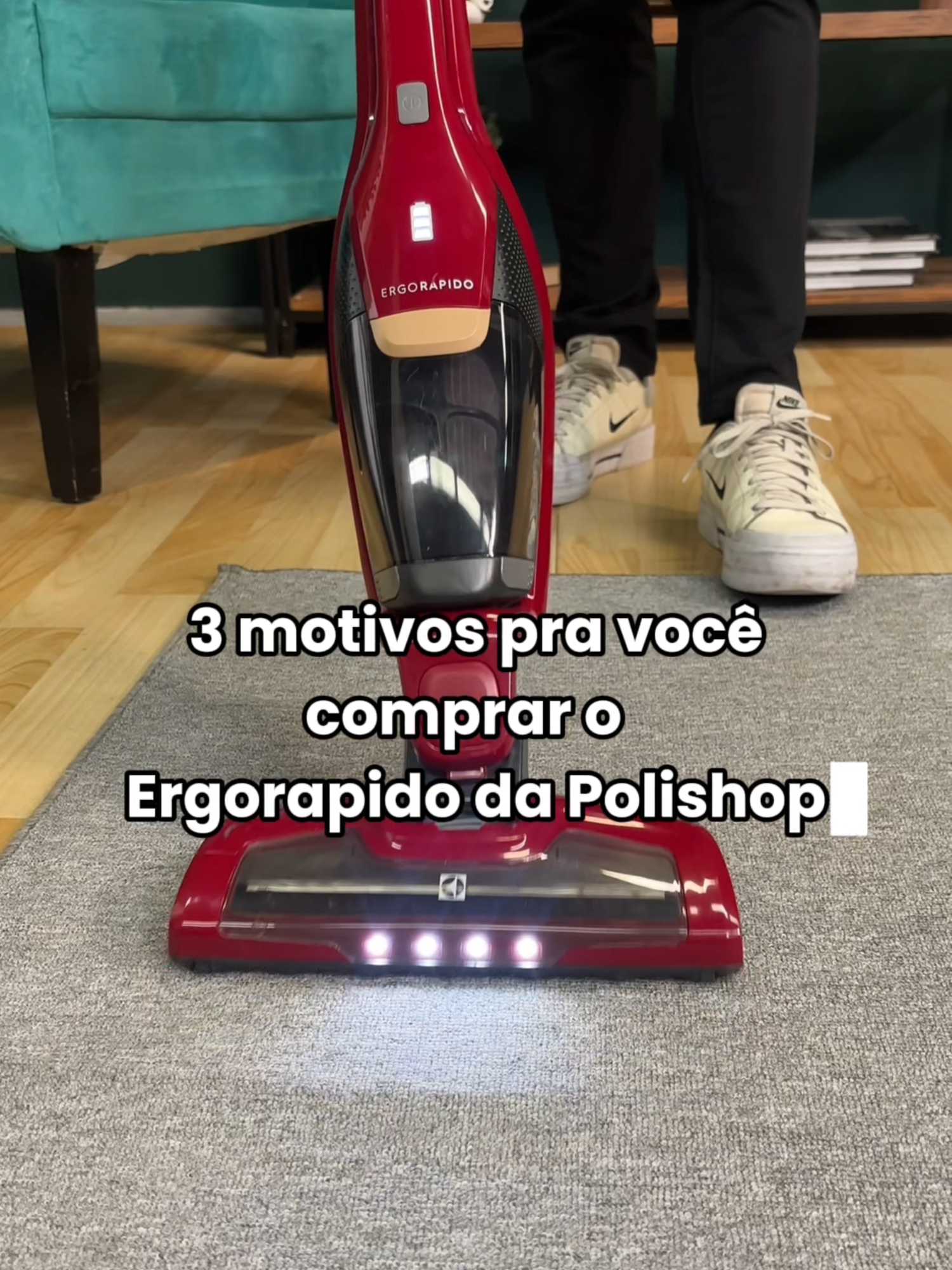 3 Motivos para Escolher o Ergorápido Polishop! 🧹 1️⃣ Eficiente e sem fio: liberdade total para limpar qualquer ambiente com praticidade e alta performance. 🏡🔋 2️⃣ Aspirador de mão + acessórios: perfeito para alcançar cada cantinho e até os detalhes mais difíceis. 🧹✨  3️⃣ Iluminação LED + base carregadora: mais precisão na limpeza e praticidade para manter sempre pronto para usar. 💡⚡   🛒 Leve a eficiência do Ergorápido para sua rotina! Acesse o site, o app Polishop ou visite a loja mais próxima. 🌟   #Polishop #Ergorápido #Praticidade #RotinaSemEsforço