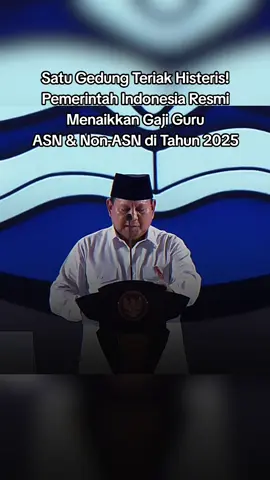 Presiden Prabowo Subianto mengumumkan kenaikan gaji guru mulai 2025. Dia mengatakan meski baru sebulan menjabat dirinya sudah berhasil untuk menaikkan kesejahteraan para pengajar di Indonesia. Prabowo bahkan memberikan apresiasi besar kepada Menteri Keuangan Sri Mulyani Indrawati selaku bendahara negara yang mampu mengatur keuangan negara untuk bisa meningkatkan kesejahteraan para guru. 