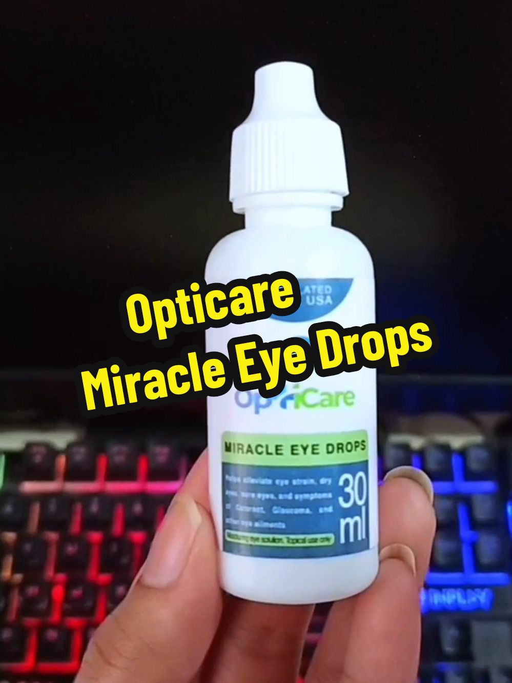 Opticare Miracle Eye Drops and Lutein 30ml Original for Eye Care Blurry Vision Astigmatism Glaucoma #eyedrop  #opticaremiracleeyedrops  #bestseller 