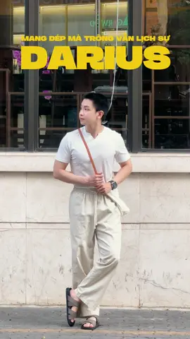 Đi dép mà vẫn thanh lịch thì chỉ có dép nhà Darius #darius #sandal #depnam #namduong 