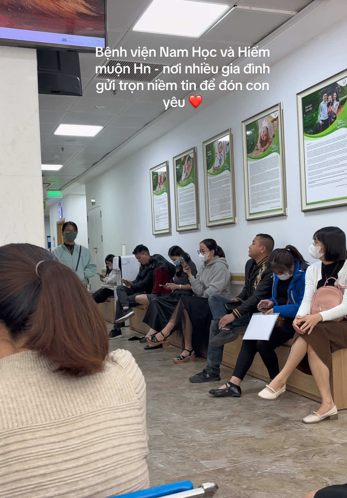 Có mẹ nào thấy quen không ạ? Có mẹ nào gửi niềm tin vào bv Nam Học và Hiếm muộn HN không? Vẫn là lối đi vào phòng siêu âm quen thuộc☘️☘️ ☘️ #ivf #embe #namhochiemmuonhanoi