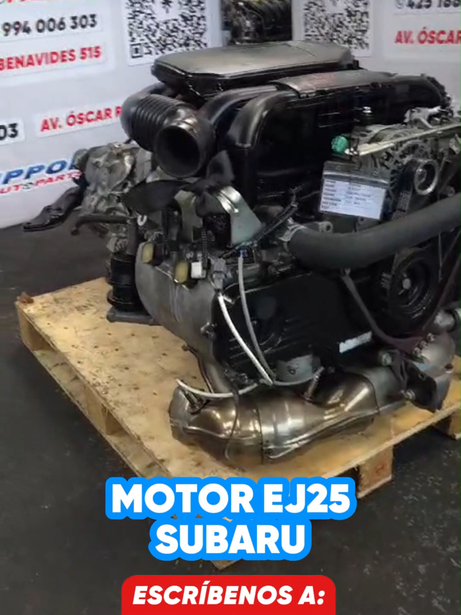 MOTOR SUBARU EJ25 EN NIPPON AUTOPARTS 🚗#motores #perú #autopartes #repuestos #subaru