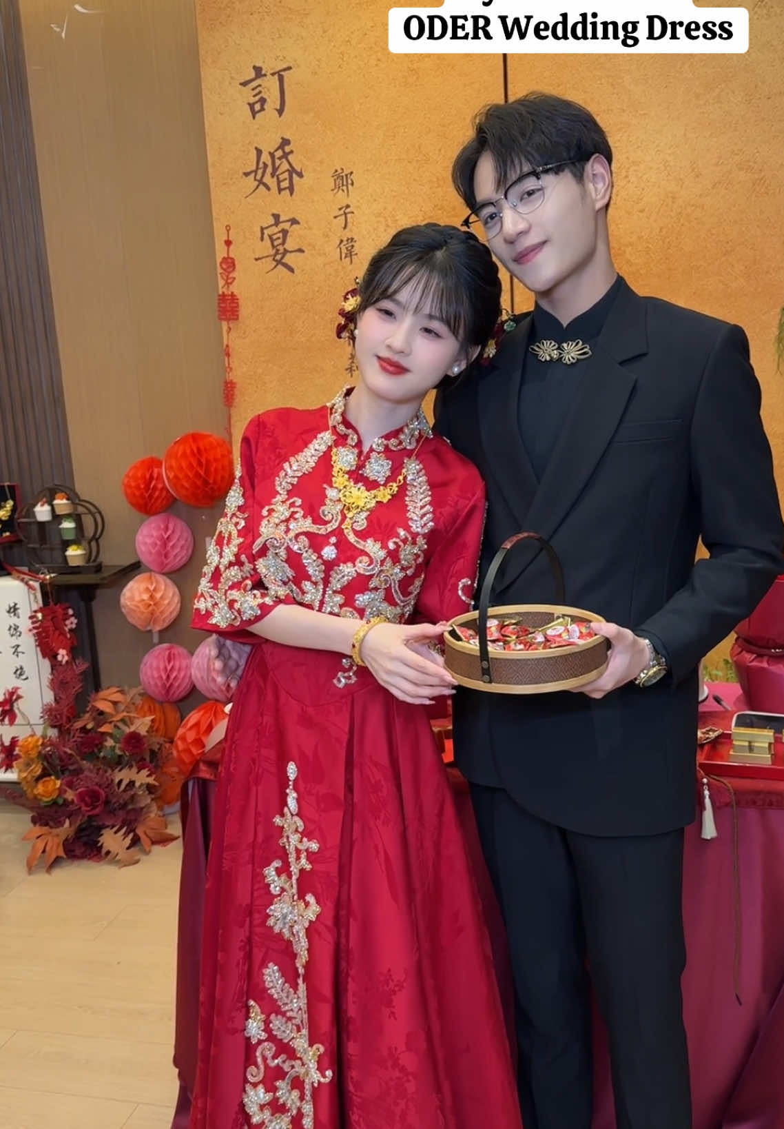 ❤️ Dâu cute quá ạ 😍😍😍 #CapCut #Fyp #Xuhuong #Happywedding #ThanhEm #Wedding #váycưới #hỷphục #hỷphụctrunghoa #Khoảcưới #trangtriphongtanhon #YangHouseDecor #trangtriphongtanhon #Trangtríđámcứới 