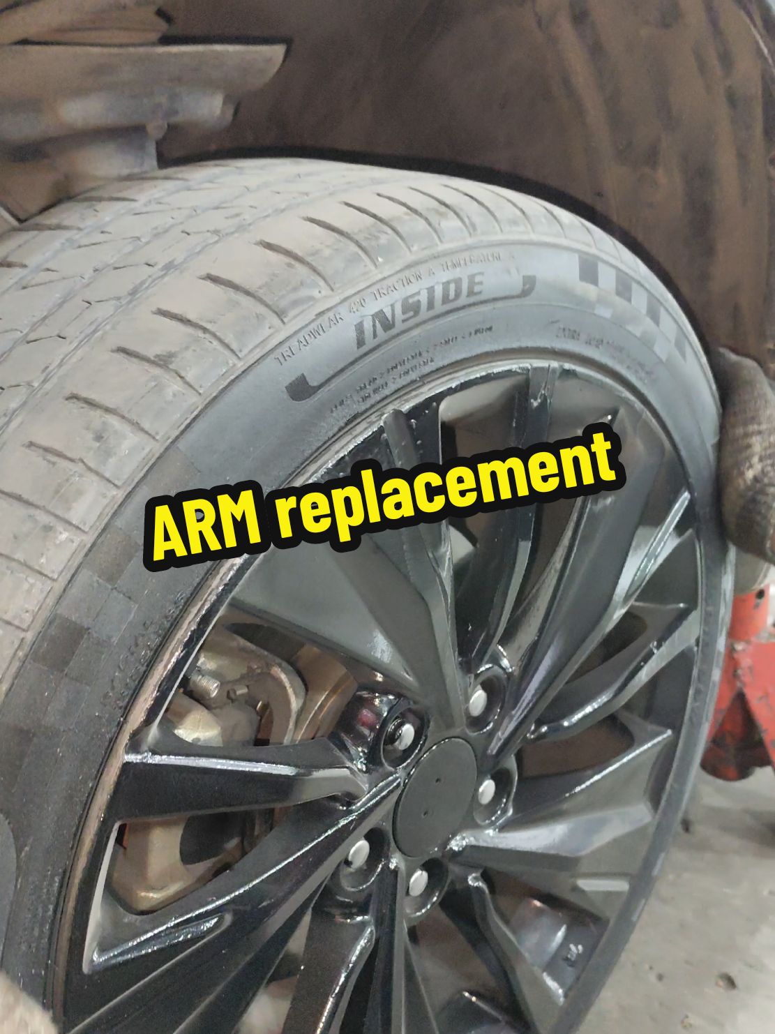 Front wheel ARM Bush sound #auto #mechanic #shorts #viral_video #Uk 