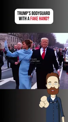 Trump’s Bodyguard with a Fake Hand? #fyp #england #viral 