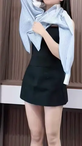 Áo sơ mi Phiên bản dài tay đai eo #aosomi #aosominu #thoitrangnu #xuhuong 