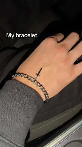 I will never take this off…🥹 #couple #jewelry #Relationship #heartandsword 