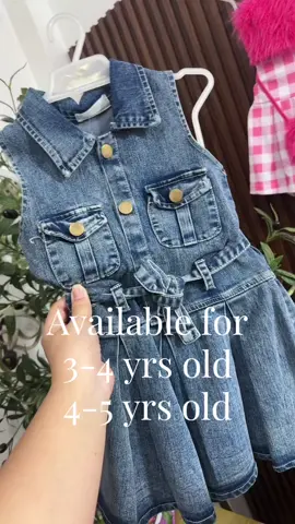 Cute denim dress! available pa sa iilang size ang ganda at sobrang sulit! #budolfinds #fyp #kidsfashion 