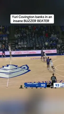 Yuri Covington banks in an insane “buzzer beater” that was unfortunately not off in time #ncaa #ncaabasketball #espn #basketball #krantzcke 