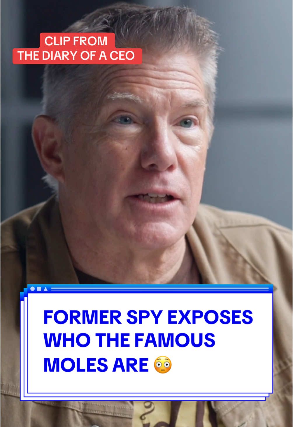 Former Spy & CIA agent Mike Baker tells us who the high profile moles have been 🫣  Full clip on The Diary Of A CEO wherever you stream/watch your podcasts 🕵🏻‍♂️ #podcast #podcastclips #clip #interview #diaryofaceo #spy #cia #agent #secret #moles #DidYouKnow #history #america #usa #expose #teamwork #mikebaker 