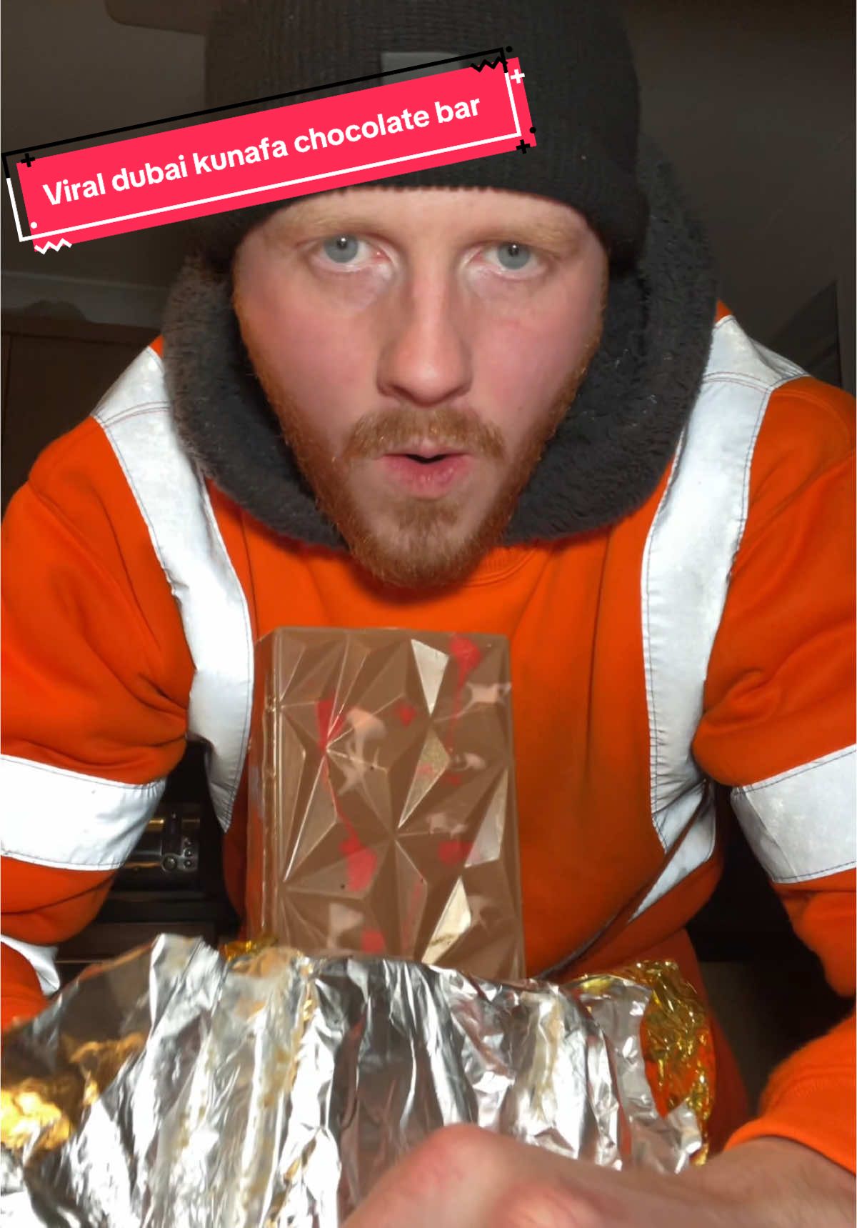 Trying the “Viral” Dubai Kinder Kunafa Chocolate Bar😯😯