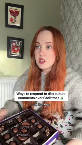 3 options for 3 diet culture scenarios 🎄 we are all victims of the same society so i think it’s important not to judge, but equally, always protect yourself first ❤️ #povdietculture #bodycomments #dontcommentonmyfood #dietculture #foodcomments 