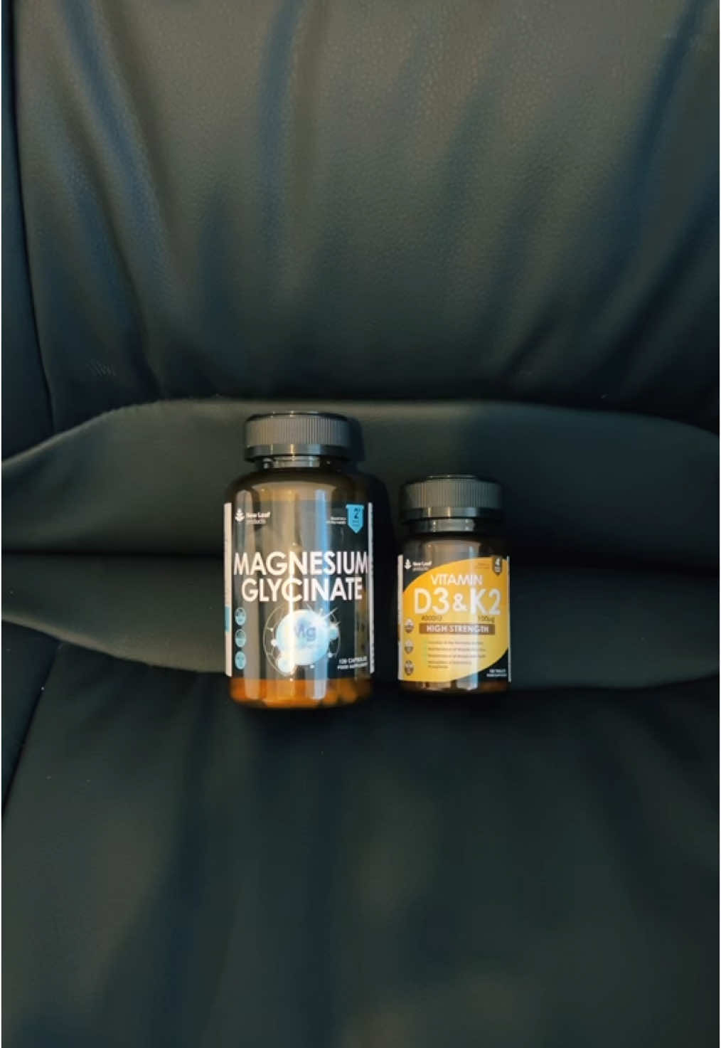 Magnesium Glycinate & Vitamin D3 & K2 #magnesiumglycinate #vitamind3k2 #newleaf #blackfridaysale #bundle #blackfridaydeals #vitamins 