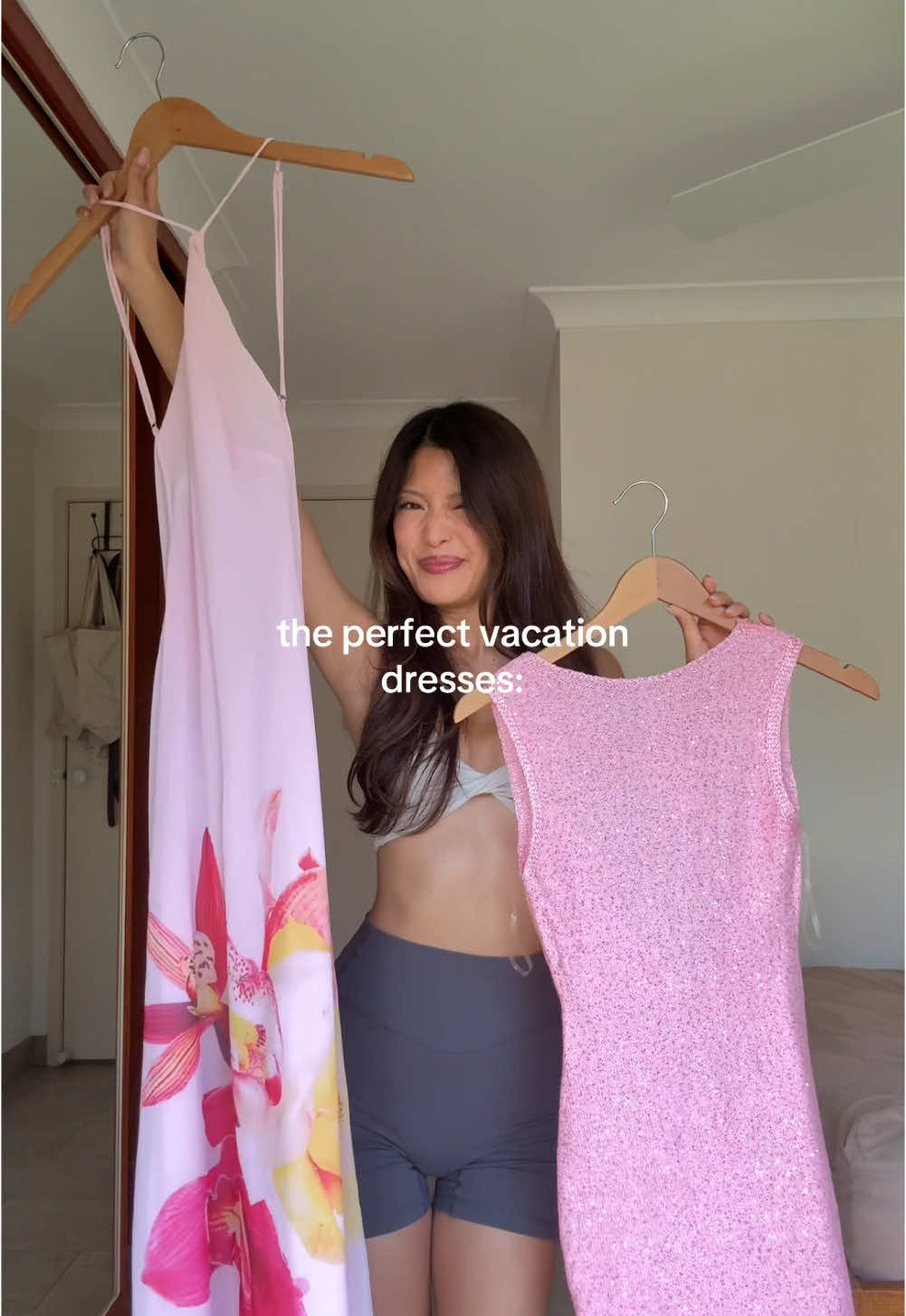 cannot wait to wear these to a sunset dinner 😫🌺 #vacationoutfits #summervibes #maxidress #beachdress #beachclub #tropicalisland #summerlooks #clothinghaul #tryon #outfitinspo  #holidayoutfitideas2025 #holidayoutfitinspo #holidayoutfit #summeroottd #outfitideas #outfitplanning  #summeroutfitinspo #peppermayo@Peppermayo  Blossom Hearts Maxi Dress & Take Five Summer Knit Mini Dress