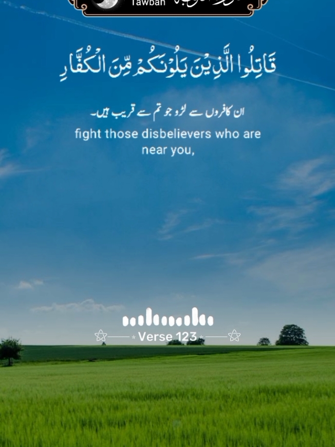 سورة التوبہ آیت 123 | #قرآن #تلاوت  #alquran #quran #recitation #foryou 