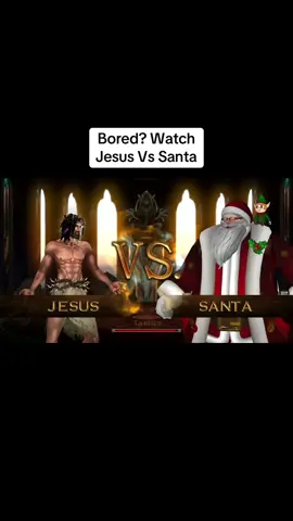 Game name: Fight of Gods. Jesus Vs Santa! Because Santa is our favorite god of course. #Nintendo #Indie #Gaming #FightingGames #SantaClaus #Jesus 