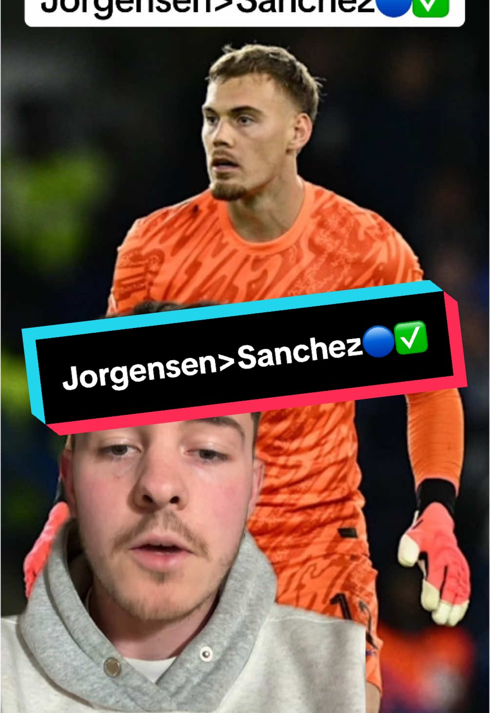 Filip Jorgensen NEEDS to start over Robert Sanchez👏🏻✅#chelsea #jorgensen #sanchez #goalkeeper #sdpeasyyt 