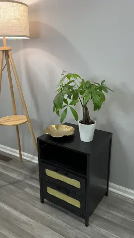 @garvee_official  Nightstand with Charging Station, LED Night Stand with Rattan Drawers & Open Storage Shelf, Bedside Tables with USB Ports & Outlets, for Bedroom, Living Room Office Dorm, Black #Garvee #Garveeblackfriday #ugc #ugccreator 