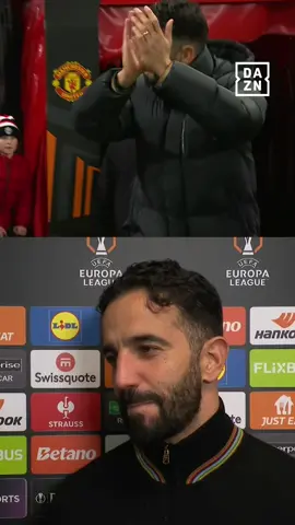 Ruben sobre a estreia em Old Trafford. 🎙️ Ruben Amorim em declarações à DAZN. #DAZNEuropa