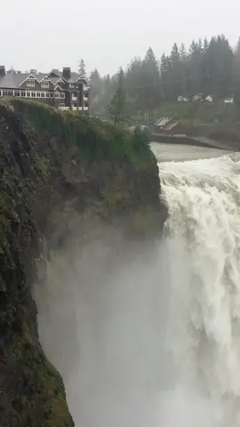 Snoqualmie GOING OFF 💦 I love when this rivers swell after a good heavy rain. Did you know the SNOQUALMIE river and the SKYKOMISH river meet up to form the SNOHOMISH river?! Which then empties out into the Puget Sound at Port Gardner Bay between Everett and Marysville. The more ya know 🌈 PNW at its finest 🤌🏼🌲 #waterfall #snoqualmiefalls #snoqualmie #kingcounty #pnw #nearseattle #daytrip #nature #beauty #rain #storm #river #Outdoors #bay #rivers #pugetsound #themoreyouknow #twinpeaks #wa #washington #travel #tourist #explore #hike #wet #hotel #salishlodge 