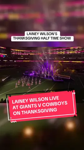 @Lainey Wilson’s thanksgiving halftime show at @New York Giants v @Dallas Cowboys 🤠 Even joined by @Jelly Roll 😮‍💨 #NFLUKIRE #NFL #laineywilson #JellyRoll