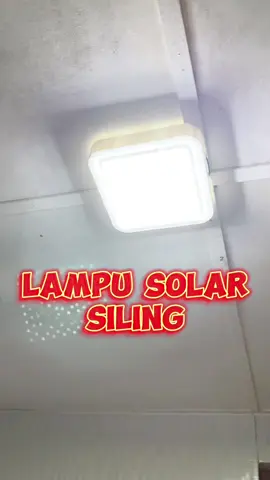 Replying to @###sariyyahmuslim###### Lampu Solar Siling ni auto nyala malam dan auto padam dan charging bila siang. #solarlights #lampusolar #lampusolarviral #lampusolarmurah #lampusolarindoor #tinapingut 