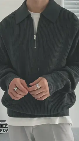 Lapel Knitted Polo Shirt Men's Autumn and Winter Korean Style Loose Lazy Style Solid Color Pullover Long-sleeved Sweater Black Grey Khaki M-3XL! #pulloversweater #poloshirt #longsleevepoloshirt #lapelpoloshirt #knittedpoloshirt #poloshirt #polo #sweater  #koreanpoloshirt #trendyoutfits #OOTD #outfitcheck 