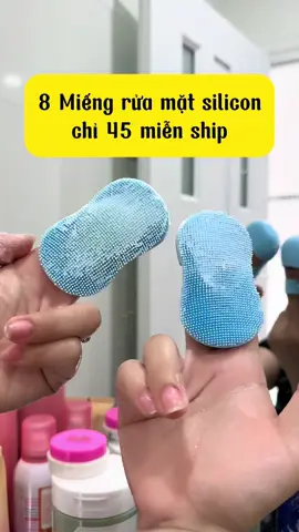 8 Miếng silicon rửa mặt chỉ 45k miễn ship##emkieutaphoa##miengruamattienloi##miengruamatsilicon##miengruamat