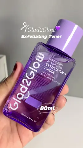 exfoliating toner💗 #glad2glow #exfoliatingtoner #g2g 