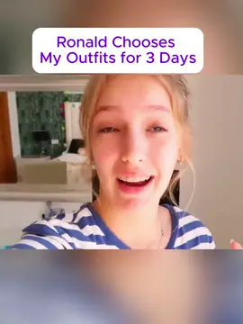 Ronald Chooses My Outfits for 3 Days#foryou #EXPENSIVE #color #ronald # Birthday