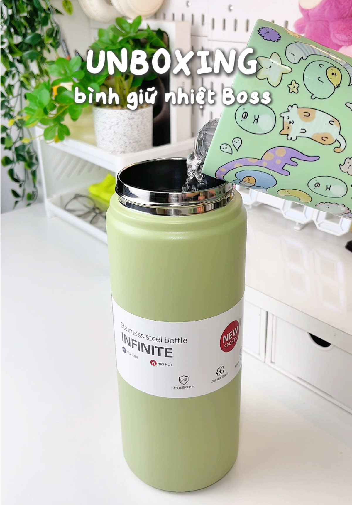 Bình giữ nhiệt inox 316 , dung tích 1200ml , có quai cầm tiện lợi ✨ #binhgiunhiet #binhnuocgiunhiet #binhnuoc #dihoc #dilam #review #unboxing #xuhuong #viral #foryou #trending #thaothichriviu #fyp #xh 