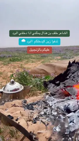 #خلف_بن_هذال_شعر_قصائدੇ #الشتاء #البرد 