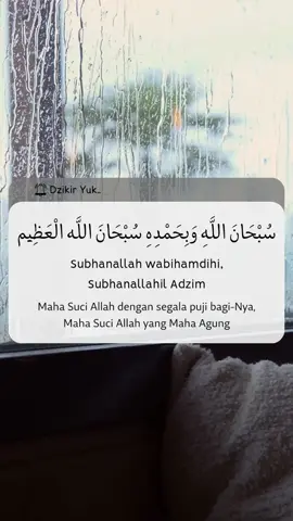 Dzikir yang ringan di lisan, tapi pahalanya luar biasa. Subhanallah wabihamdihi, Subhanallahil Adzim. Artinya, Maha Suci Allah dengan segala puji bagi-Nya, Maha Suci Allah yang Maha Agung. (HR. Bukhari) Rasulullah bersabda, barangsiapa yang membacanya 100x sehari, dosanya akan diampuni walaupun sebanyak buih di lautan.. Masyaa Allah, yuk amalkan teman-teman 😊 #subhanallahwabihamdihi #dzikirharian #ustadirfanrizkihaas #yukamalkan #allahmahabaik #kajianislam #dzikiryuk