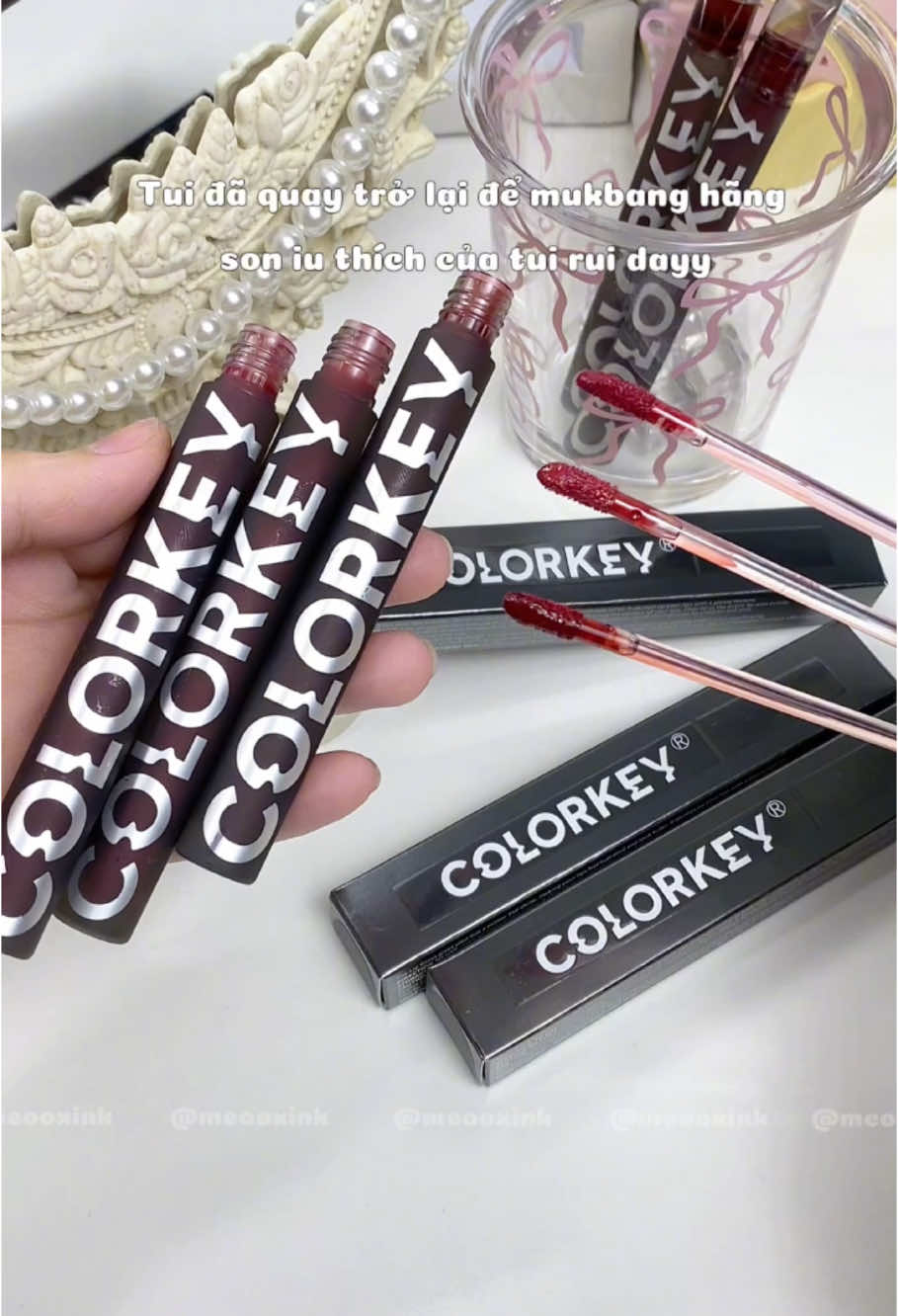 Son xinh - Giáng sinh 🎄#colorkey #sonbong #makeup #son #soncolorkey @COLORKEY Việt Nam #unboxing #tiktokshop #viral 