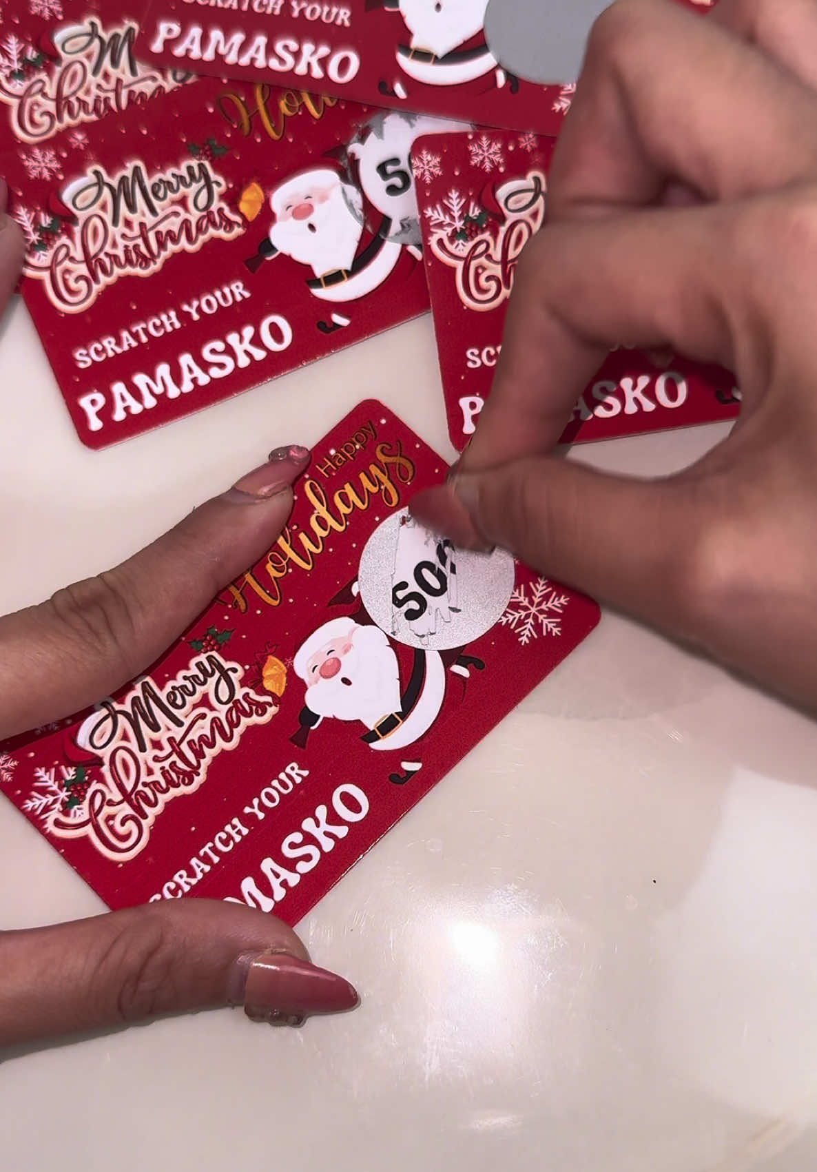 Pasok mga inaanak! Hahaha #scratchitcards #christmascard #christmasgift #pamasko #fyp 