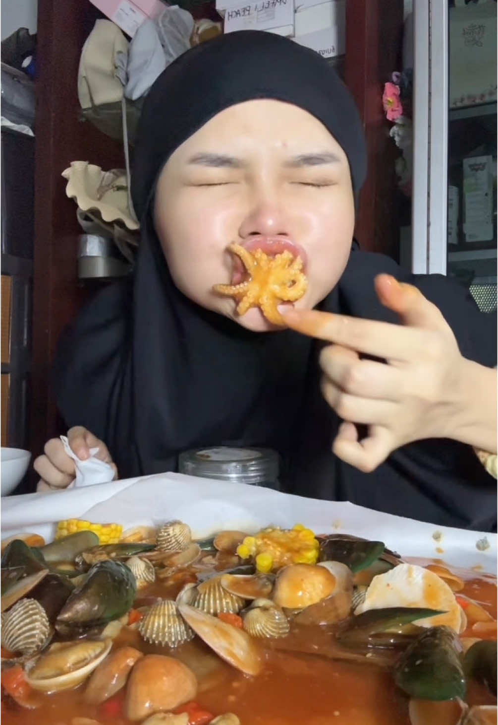 seafood plastik merah paling bestt