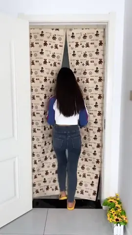 冬の室内保温 - 磁気吸着式ドアカーテン#冬です #冬の定番 #暖かくします #磁気吸着 #防風 