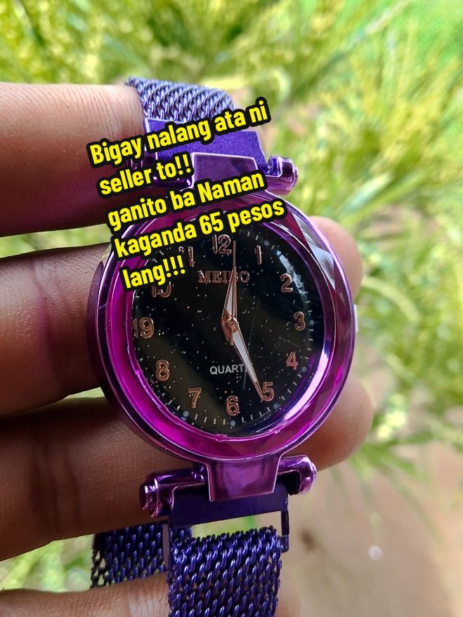 New women starry magnetic buckle stainless steel watch Only ₱65.00!#fyppppppppppppppppppppppp #fyp #viral #magneticwatch #watch #watchforwomen 