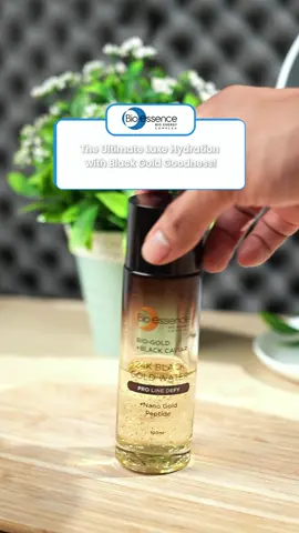 Our 24K Black Gold Water is non sticky, fast absorbing and perfect for every day use 😉✨ Try it our youself today! 😊 #bioessence #skinbarrier #skincareroutine #skincare #beautyhacks #fyp #bioessencesale