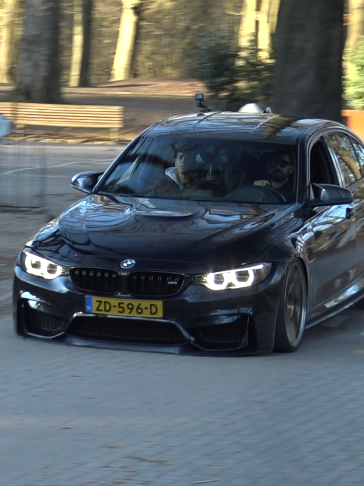 Auwch 😬 • #fail #crash #bmwlife #m3 #bmwm3 #m3f80 #speedbump #awkward #sportscar