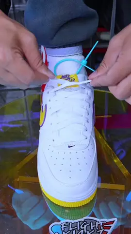 How to lace new af1 😮 #fup #nike #lace #lacesneaker #lacedsneaker #sneakers #sneakerhead #howtolaceairforce1 