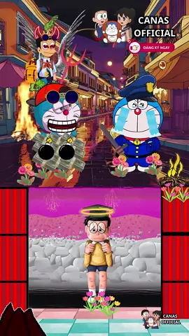 Ác quỷ địa ngục cải trang thành Doremon để bắt Nobita đi #xuhuong #nobita #hoathinh #doraemon 