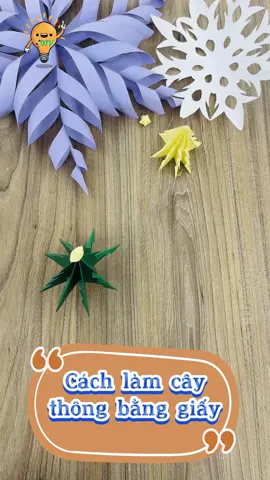 Cách làm cây thông bằng giấy #meohaycuocsong #cachlam #meohay #meohaymoingay #noel #giangsinh
