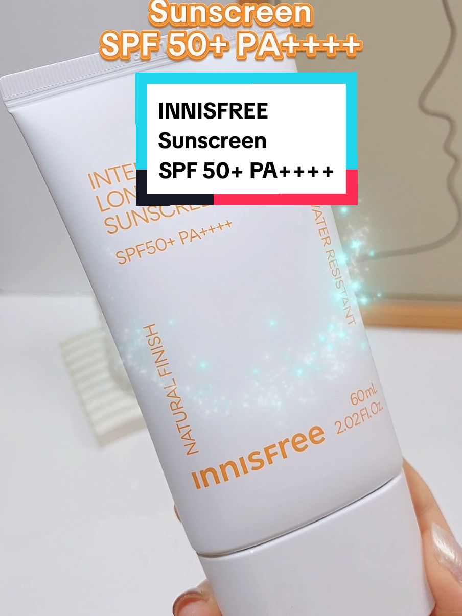 Innisfree Sunscreen SPF 50+ PA ++++ Water Resistant #innisfree #sunscreen #BeautyTok #cuantanpabatas #gebyarbelanjanovember 